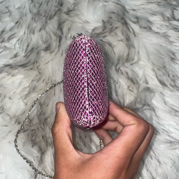 Purple💜Glitter purse clutch bag party bag evening bag - Picture 4 of 11